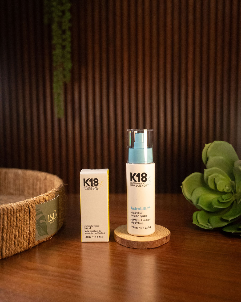 Professional haircare product from Isla's collection