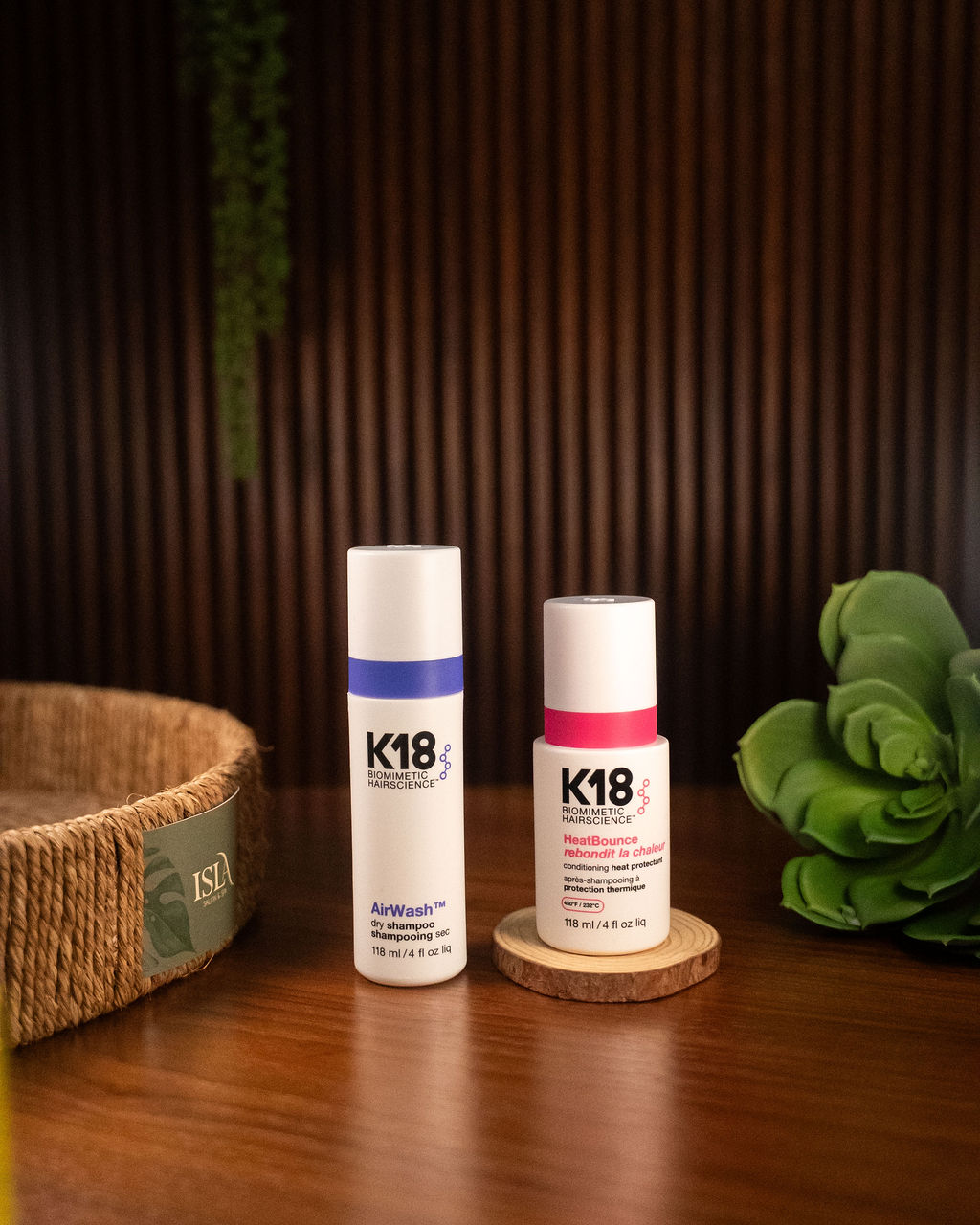 Haircare product displayed at Isla